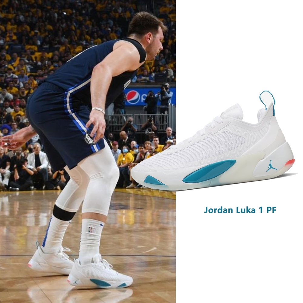 Nike 籃球鞋Jordan Luka 1 PF 白藍Doncic 東77 男鞋皇馬配色喬丹DN1771