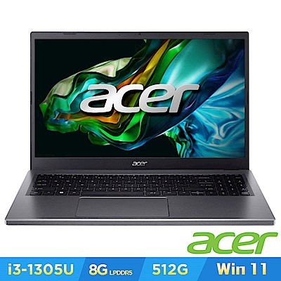 Acer 宏碁 Aspire 5 A515-58P-30EZ 15.6吋筆電(i3-1305U/8G/512GB/Win11/)