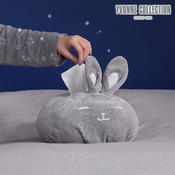 YVONNE COLLECTION 兔子立體面紙套-迷霧灰