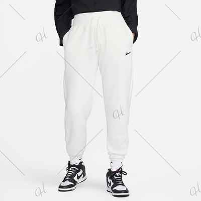 Nike As W Nsw Phnx Flc Hr Os Pant [DQ5888-133] 女長褲棉褲刷毛白