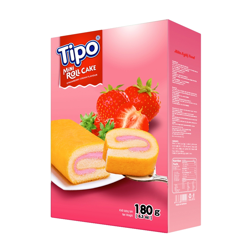 TIPO 瑞士捲-草莓口味(180g)