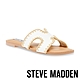 STEVE MADDEN-ZIGZAG 編織皮革H拖鞋-白色 product thumbnail 1