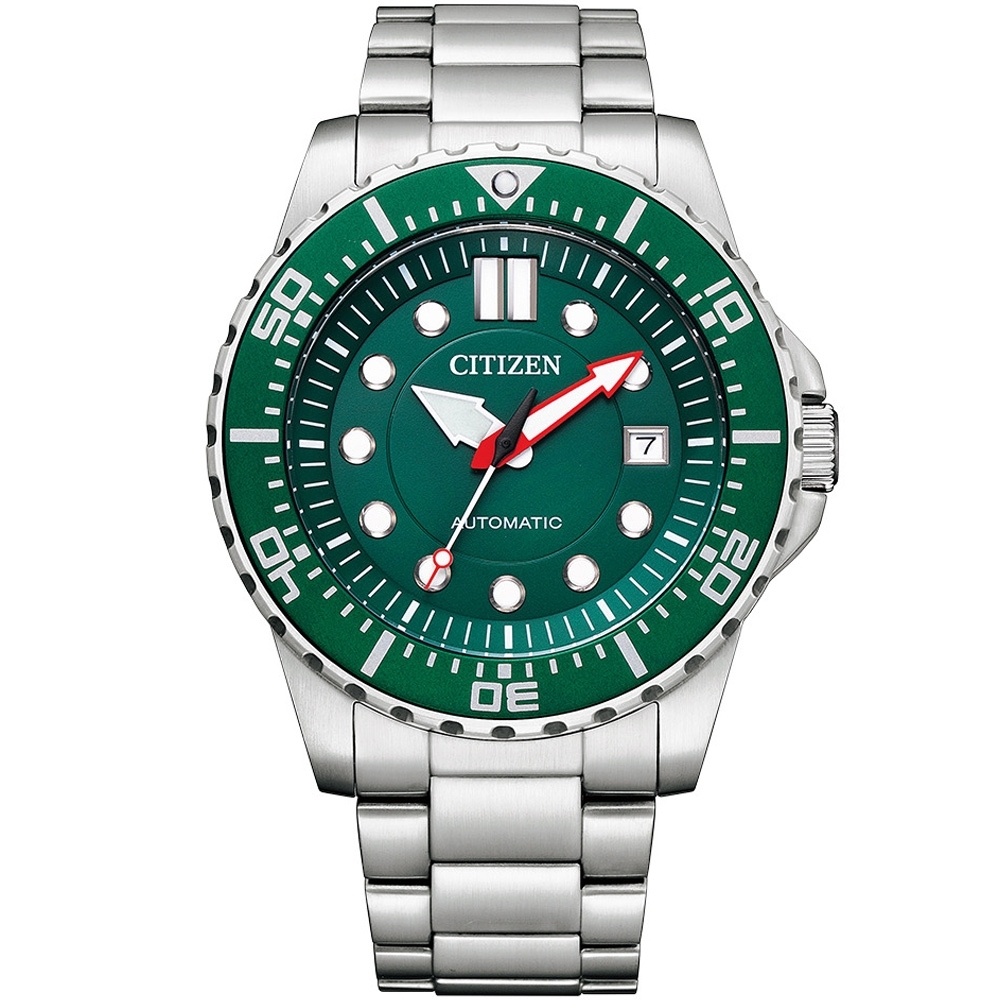 CITIZEN 星辰 水鬼潛水型運動錶(NJ0129-87X)43mm/綠