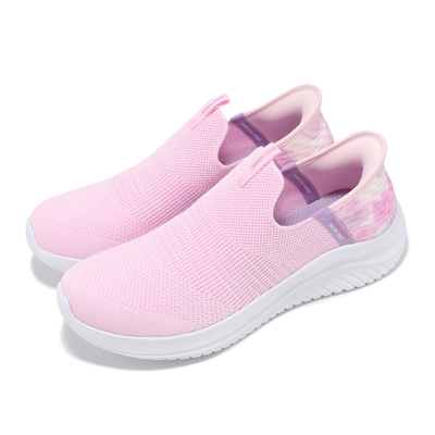 Skechers 休閒鞋 Ultra Flex 3 Slip Ins 中童鞋 粉 小朋友 套入式 渲染 健走鞋 303801LLTPK