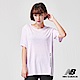 New Balance花紗長版運動短袖上衣AWT91135VTH_女淺紫 product thumbnail 1