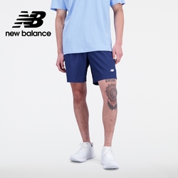 [New Balance]褲頭鬆緊抽繩短褲_男性_藍色_AMS31532NN