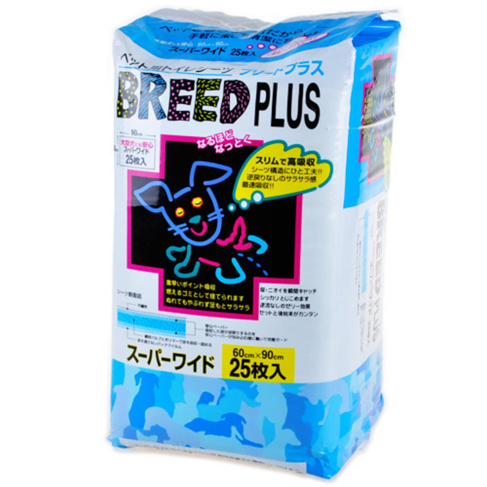 日本 BREED PLUS 犬用尿布墊 25片入x4包組