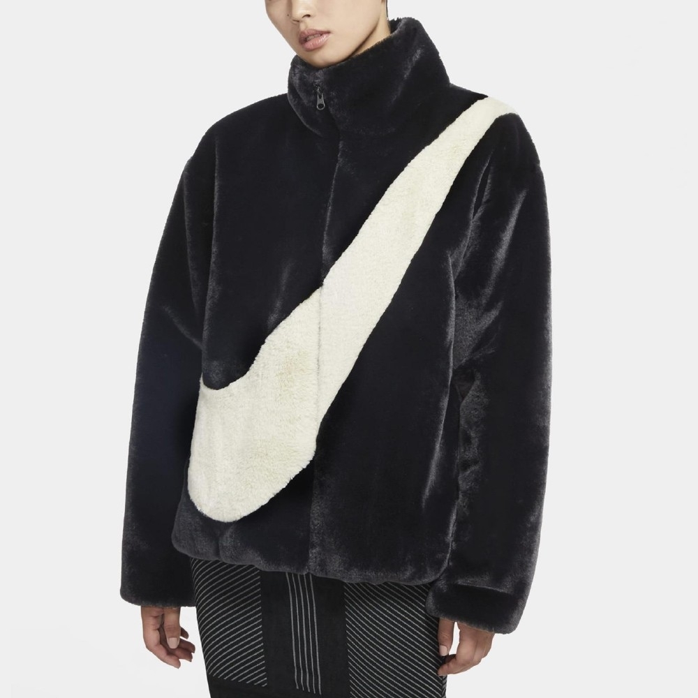 nike faux fur jacket