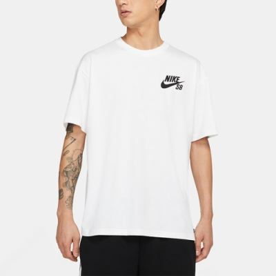 NIKE 上衣 短袖上衣 運動 男款 白 DC7818100 AS M NK SB TEE LOGO