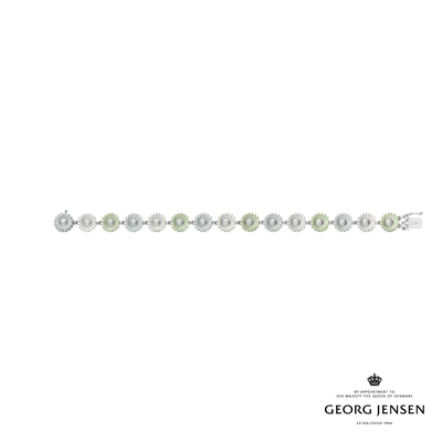 Georg Jensen 喬治傑生 DAISY 手鏈-純銀電鍍銠