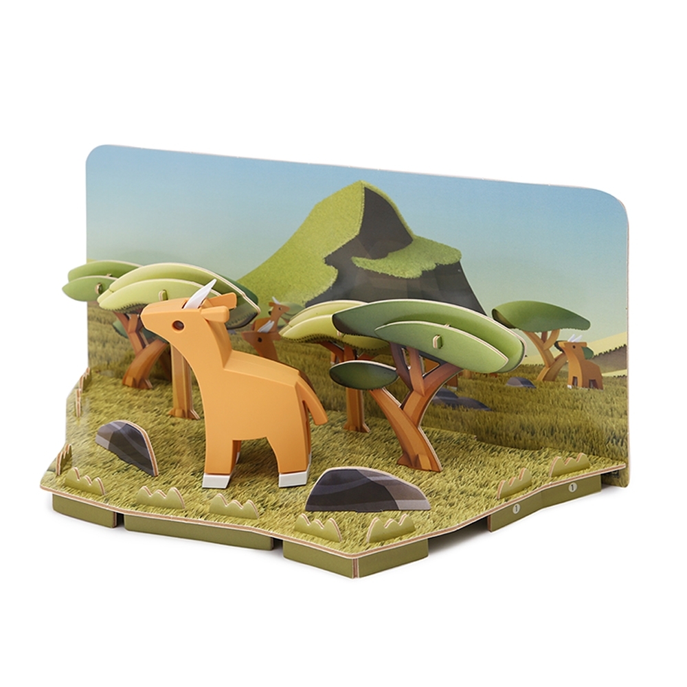 HALFTOYS 哈福玩具-3D動物樂園：IMPALA 高角羚 STEAM教育玩具