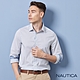 Nautica 男裝 百搭條紋吸濕排汗長袖襯衫-白 product thumbnail 1