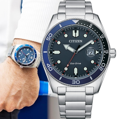 CITIZEN 星辰 GENT S Eco-Drive光動能 大膽玩色潮流男錶-AW1761-89L/43mm