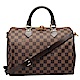 LV N41368 經典Damier棋盤格SPEEDY 25 手提/斜背波士頓包(咖啡) product thumbnail 1