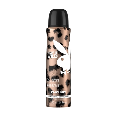 【包損商品】PLAYBOY 狂野兔女郎經典體香噴霧 150ml (Play It Wild)