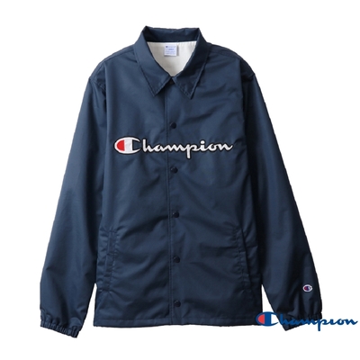 Champion AS草寫Logo教練外套(深藍色)
