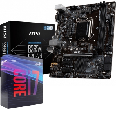 Intel i7-9700F + MSI B365M PRO-VH 組合套餐