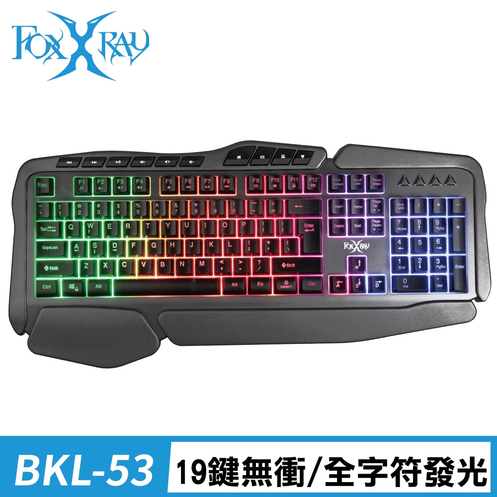 FOXXRAY 仄洛斯戰狐 電競鍵盤 (FXR-BKL-53)