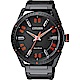 CITIZEN 星辰 光動能渦輪時尚腕錶-黑x橘時標/42mm(BM6998-88E) product thumbnail 1