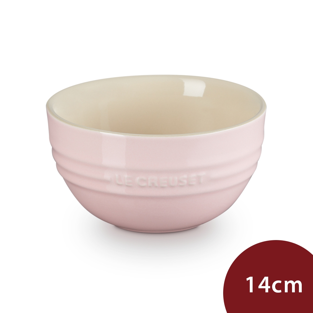 Le Creuset 韓式飯碗 14cm 玫瑰粉 餐碗 湯碗 碗公