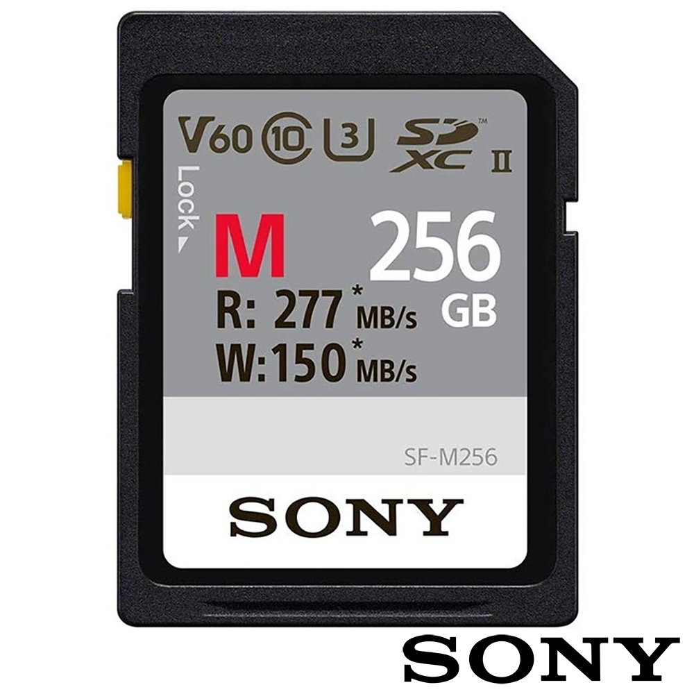 SONY SF-M256 SD SDXC 256G 256GB 277MB/S V60 UHS-II 高速記憶卡 (公司貨) 支援 4K