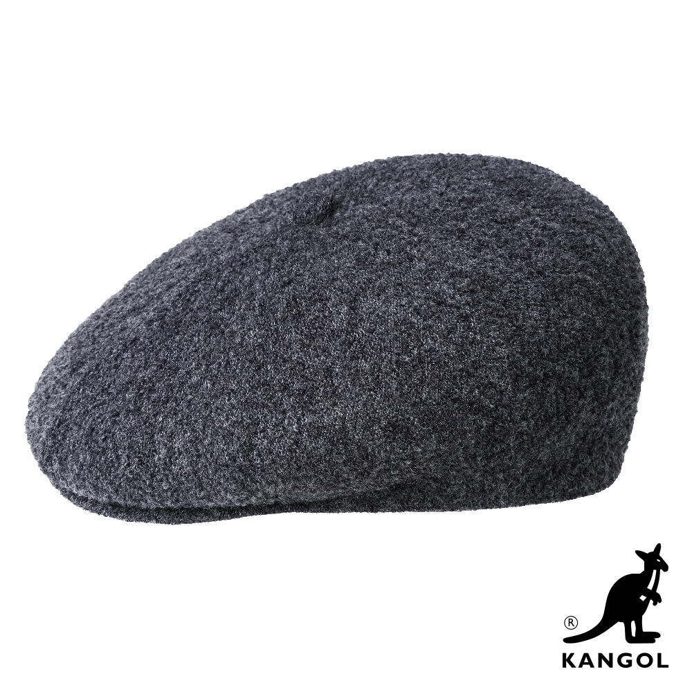 KANGOL-BOILED WOOL 鴨舌帽-深藍色