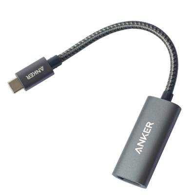 美國Anker Type-C即USB-C轉HDMI連接線4K解析度轉接器A83120A1(PowerExpand;超高清分辨率)適微軟win和蘋果Apple電腦筆電.安卓android手機接上螢幕