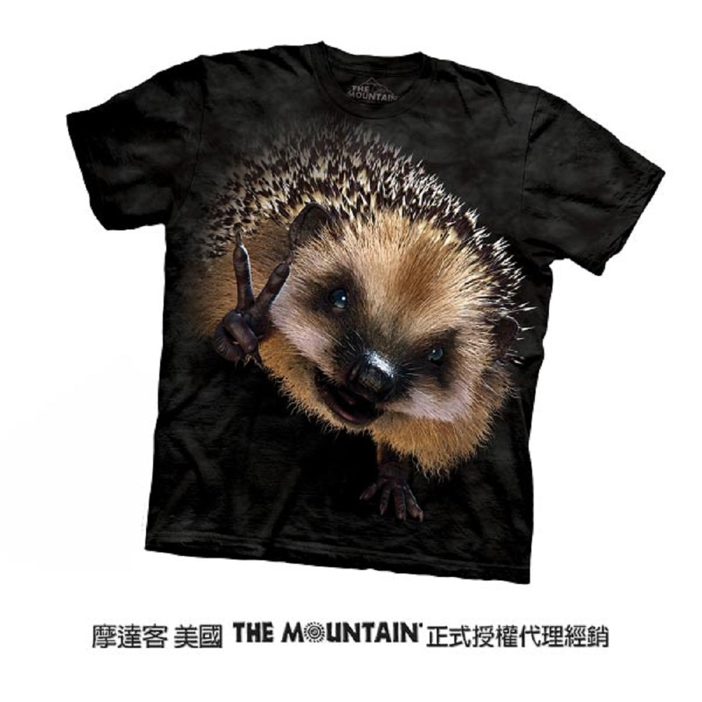 【摩達客】美國進口The Mountain 和平刺猬 純棉環保短袖T恤