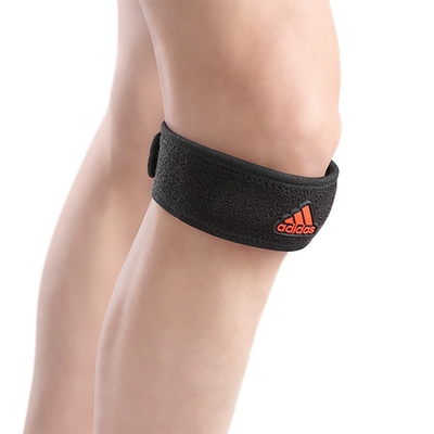 adidas 護具 Patella Band 黑 運動髕骨帶 可調式 吸濕排汗 緩衝 加強型 愛迪達 單入 MG0047