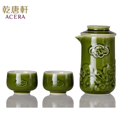 乾唐軒活瓷 祥雲如意泡茶器 / 一壺+二杯 / 2色