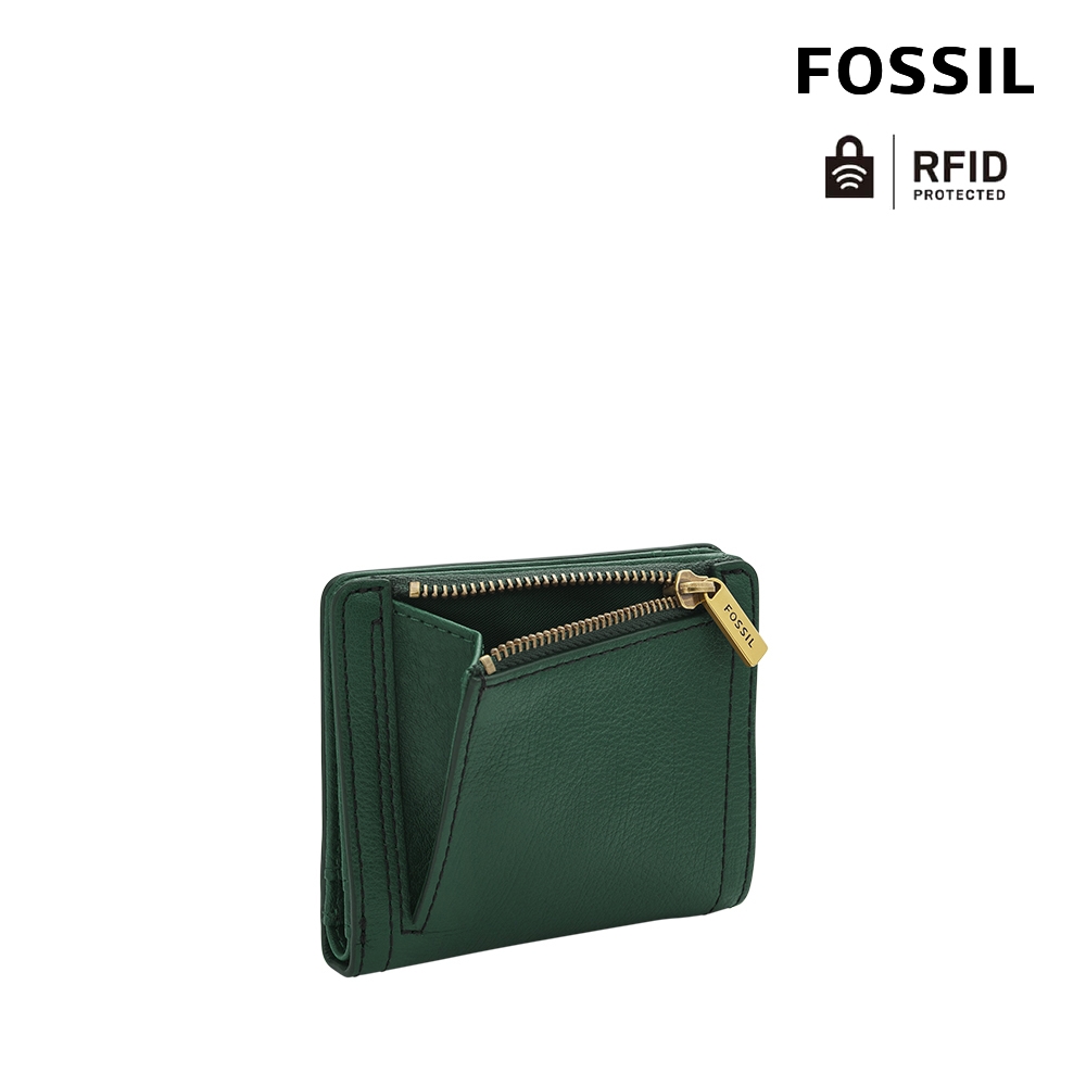 FOSSIL Logan 真皮RFID防盜短夾-松綠色SL7829298 | 中夾/短夾| Yahoo