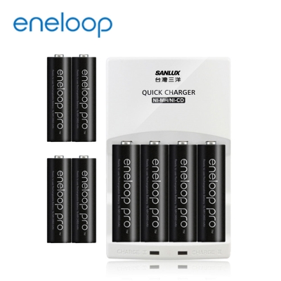 國際牌eneloop高容量充電電池組(智慧型充電器+4號8入)