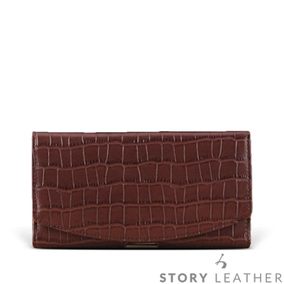 STORYLEATHER iPhone XR 6.1吋 橫式摺邊 客製化皮套