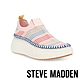 STEVE MADDEN-DOUBLESHOT 編織布厚底襪套休閒鞋-粉色 product thumbnail 1