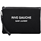 YSL Saint Laurent Rive Gauche 字母帆布大型手拿包(黑色) product thumbnail 1