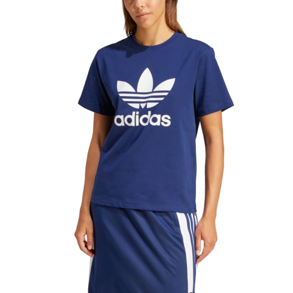 【Adidas 愛迪達】 TREFOIL TEE 圓領短袖T恤 女 - IR9537