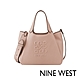 NINE WEST EMMALINE 經典壓紋托特/斜背包-裸粉(131022) product thumbnail 1