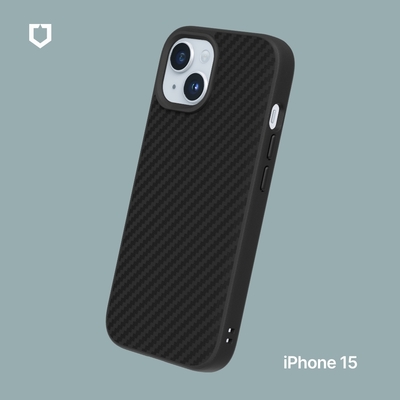 犀牛盾 iPhone 15(6.1吋) SolidSuit防摔背蓋手機殼-碳纖維紋路