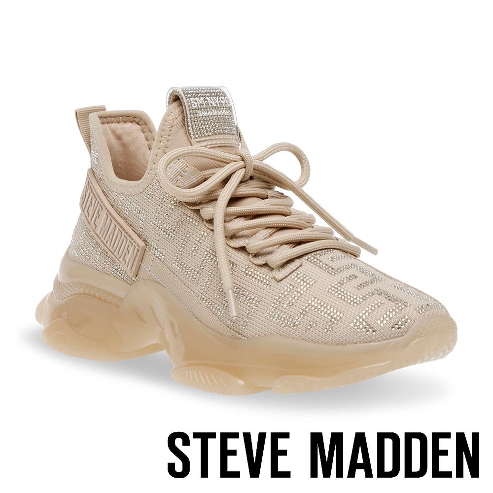 STEVE MADDEN-MAXOUT 老花鑽面綁帶氣墊鞋-奶茶色 product image 1