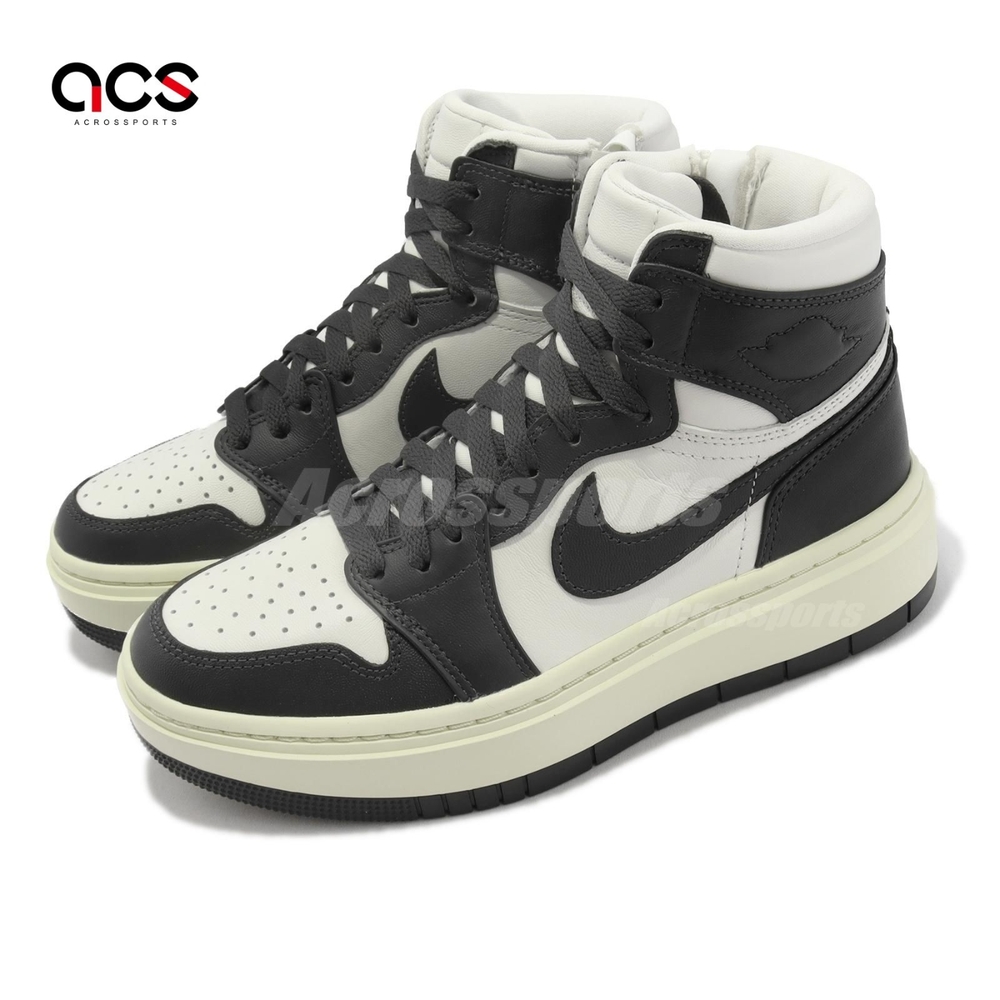 Nike 休閒鞋 Wmns Air Jordan 1 Elevate High 女鞋 厚底 黑 白 AJ1 DN3253-100