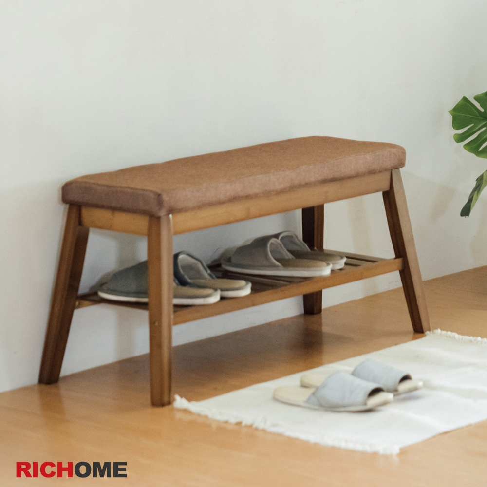 RICHOME 典雅日式穿鞋椅W85.5 × D30 × H45 cm product image 1