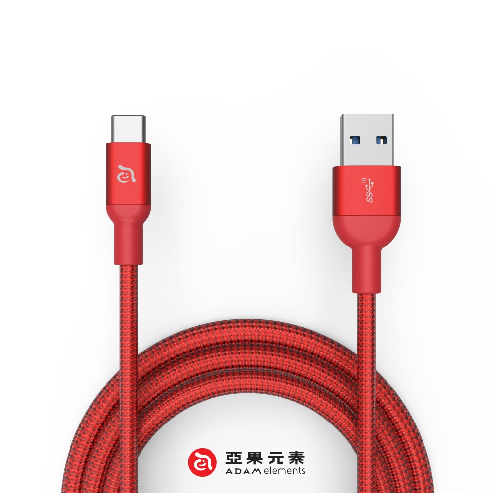 亞果元素 CASA M100+ Gen2 USB-C 對 USB-A 充電傳輸線