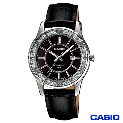 CASIO卡西歐 優雅時尚風格晶采皮帶腕錶 LTP-1358L-1A