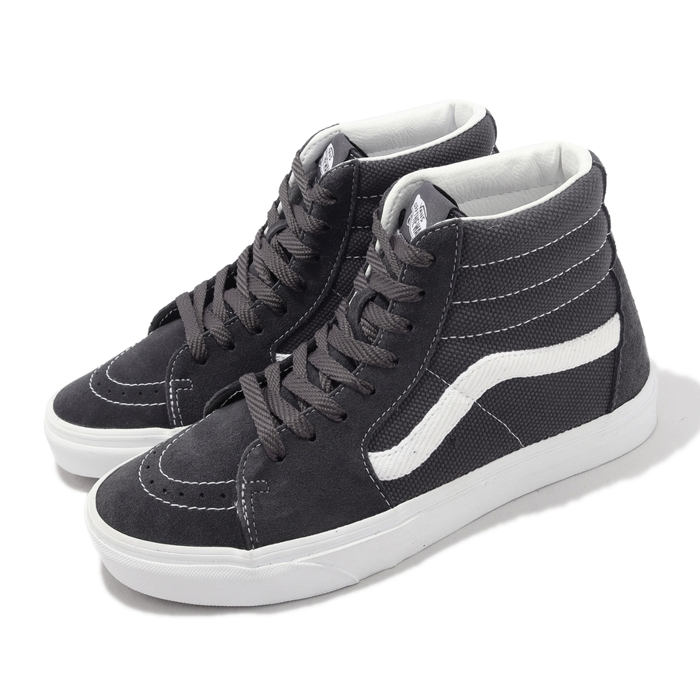 Vans 休閒鞋Sk8-Hi 男鞋深灰白麂皮高筒基本款經典VN0005U91O7 | 休閒鞋