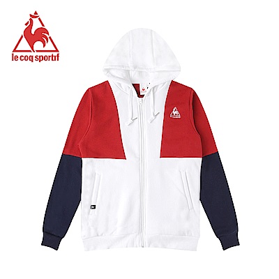 le coq sportif 法國公雞牌刷毛連帽外套 女-白