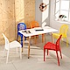 LOGIS邏爵- 創意鏤空塑膠餐椅  工作椅 休閒椅 書桌椅 北歐風 2入組 product thumbnail 11