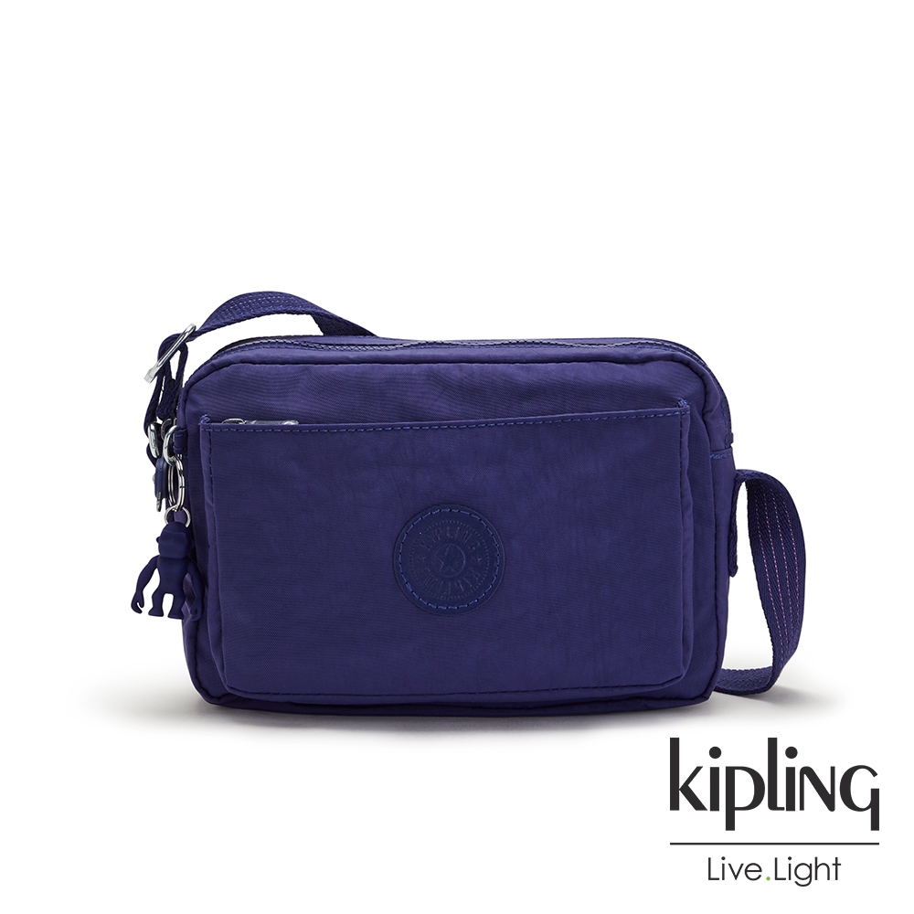 Kipling 深邃銀河藍多層隨身斜背包-ABANU M