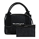 BALENCIAGA NAVY CABAS簡約款單寧帆布兩用手提包(xs/黑邊) product thumbnail 1