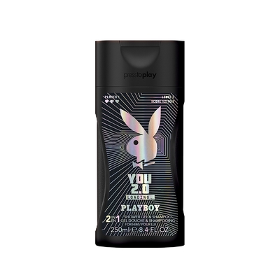 PLAYBOY 全面啟動男性保濕香水2合1洗髮沐浴膠 250ml