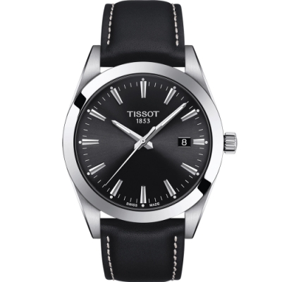 TISSOT 天梭 官方授權GENTLEMAN 紳士密令石英男錶(T1274101605100)